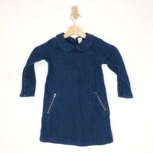 GAP Peter Pan Collar Denim Dress Size 4
